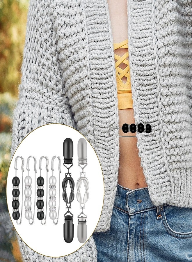 Aeaocvo 6 Pcs Elegant Waist Cincher Clip Set, Cinch Clips for Women Clothing, Dress Clips Back Cinch, Clothes Tightener Clip for Sweaters, Shawls, Pants, Shawl and More - Image 4